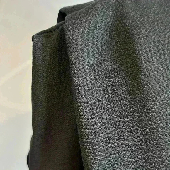 NWT! Zara Black V Neck Blouse with Belt (Size XS) - Picture 8 of 9